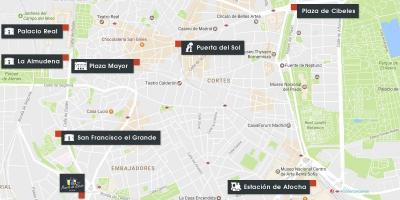 Bản đồ của Madrid atocha