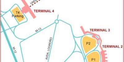 Madrid sân bay, ga bản đồ