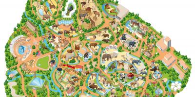 Bản đồ của sở thú Madrid