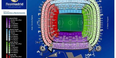 Bản đồ của bất Madrid sân vận động