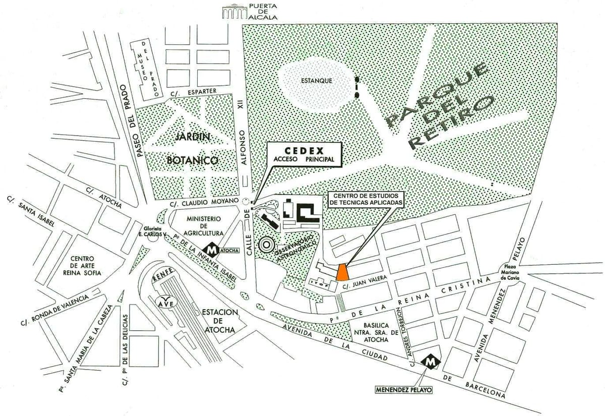bản đồ atocha trạm Madrid