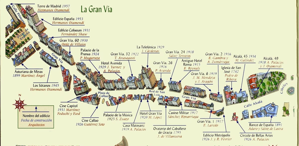 bản đồ của gran qua Madrid