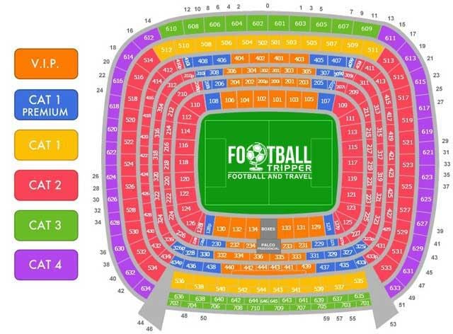 bernabeu bản đồ chỗ ngồi