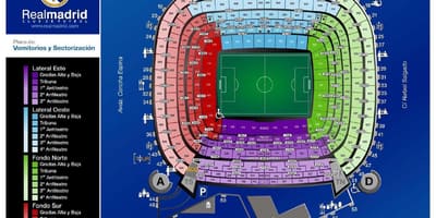 Santiago bernabeu sân vận động bản đồ