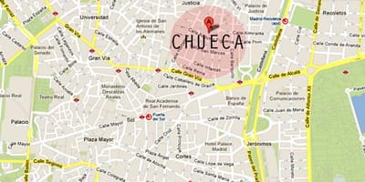 Madrid chueca bản đồ