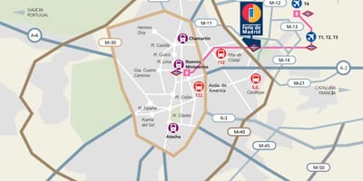 Bản đồ của ifema Madrid