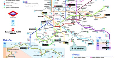 Madrid ga bản đồ