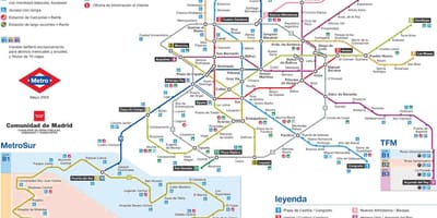 Madrid ga tàu điện ngầm bản đồ