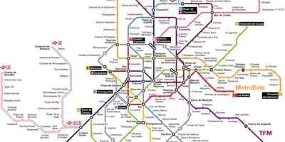 Madrid bản đồ