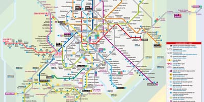 Bản đồ của Madrid trâm