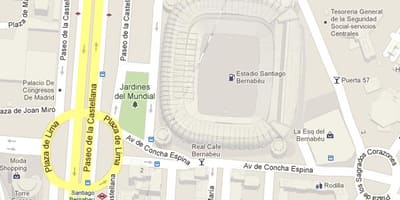 Bernabeu bản đồ