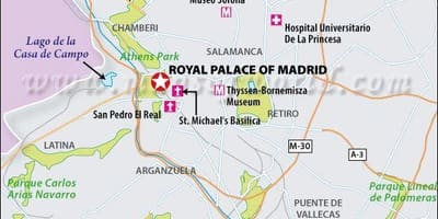 Bản đồ của bất Madrid vị trí